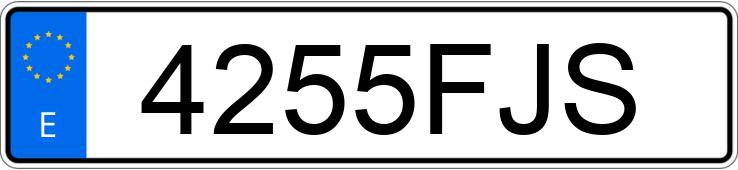 Numer rejestracyjny 4255FJS posiada MERCEDES A (168-169)