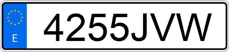 Numer rejestracyjny 4255JVW posiada DACIA LODGY