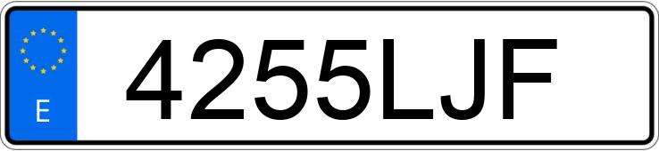 Numer rejestracyjny 4255LJF posiada VOLKSWAGEN GOLF Numer rejestracyjny 4255LJF posiada VOLKSWAGEN GOLF