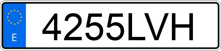 Numer rejestracyjny 4255LVH posiada RENAULT KANGOO