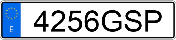 Numer rejestracyjny 4256GSP posiada TOYOTA VERSO