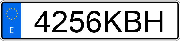Numer rejestracyjny 4256KBH posiada MERCEDES E (213)