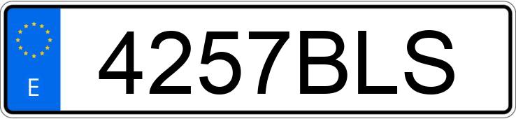 Registreringsnummeret 4257BLS har RENAULT CLIO