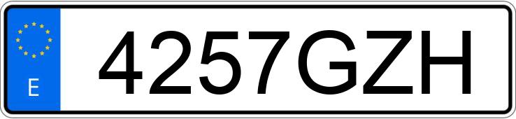 Numer rejestracyjny 4257GZH posiada FIAT 500 Numer rejestracyjny 4257GZH posiada FIAT 500