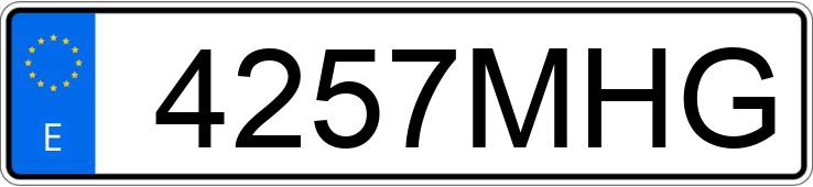 Die Registrierungsnummer 4257MHG hat PEUGEOT 3008