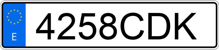 Numer rejestracyjny 4258CDK posiada VOLKSWAGEN GOLF Numer rejestracyjny 4258CDK posiada VOLKSWAGEN GOLF