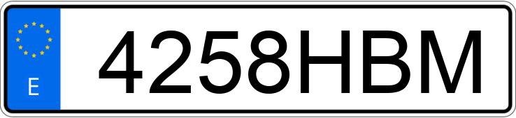 Numer rejestracyjny 4258HBM posiada KYMCO SUPER DINK Numer rejestracyjny 4258HBM posiada KYMCO SUPER DINK