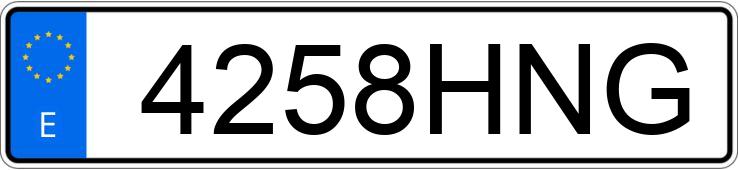 Numer rejestracyjny 4258HNG posiada CITROEN C4