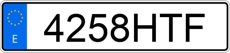 Numer rejestracyjny 4258HTF posiada PEUGEOT 3008