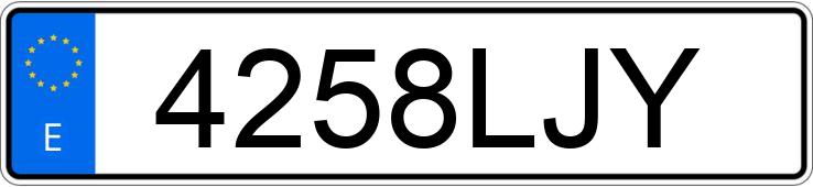 Numer rejestracyjny 4258LJY posiada HYUNDAI TUCSON