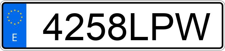 Registreringsnumret 4258LPW har CITROEN C3
