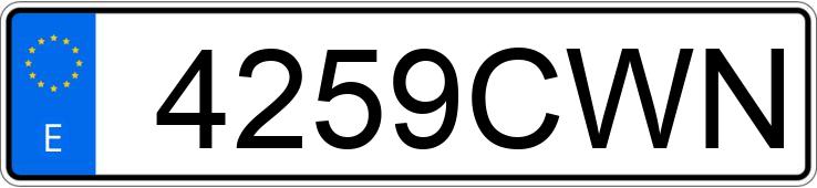 Numer rejestracyjny 4259CWN posiada SEAT ALTEA