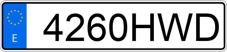 Numer rejestracyjny 4260HWD posiada CHEVROLET-GM CAPTIVA