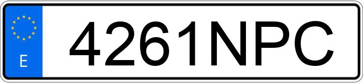 Le numéro d’enregistrement 4261NPC a VOLVO XC40