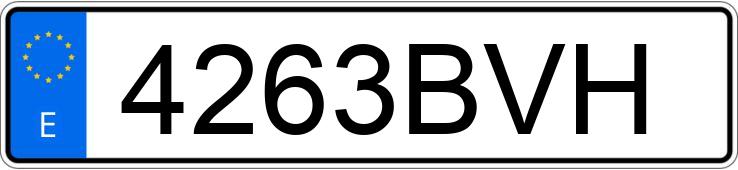 Numer rejestracyjny 4263BVH posiada FIAT STILO