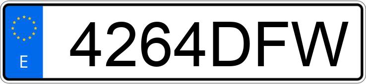 Numer rejestracyjny 4264DFW posiada TOYOTA LAND CRUISER