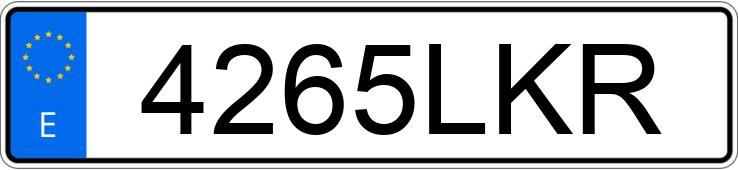 Numer rejestracyjny 4265LKR posiada BETA RR