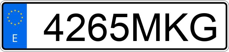 Numer rejestracyjny 4265MKG posiada RENAULT MASTER