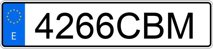 Numer rejestracyjny 4266CBM posiada MAZDA MX-5