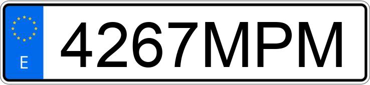 Numer rejestracyjny 4267MPM posiada AUDI A5 SPORTBACK Numer rejestracyjny 4267MPM posiada AUDI A5 SPORTBACK