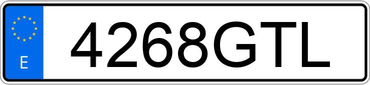 Numer rejestracyjny 4268GTL posiada RENAULT MEGANE COUPE