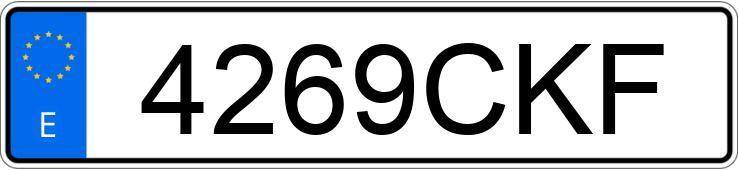 Numer rejestracyjny 4269CKF posiada OPEL CORSA