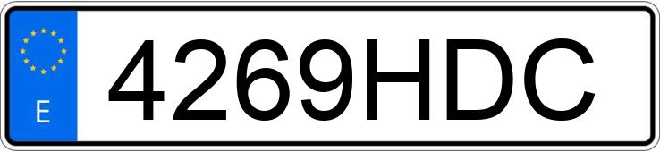 Numer rejestracyjny 4269HDC posiada MERCEDES R (251)