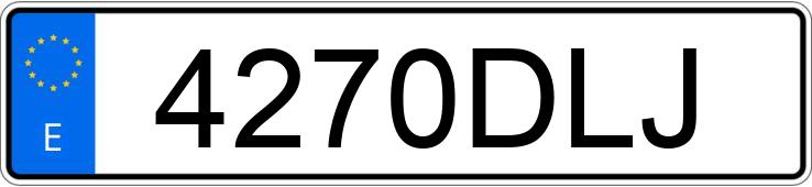 Numer rejestracyjny 4270DLJ posiada AUDI A4