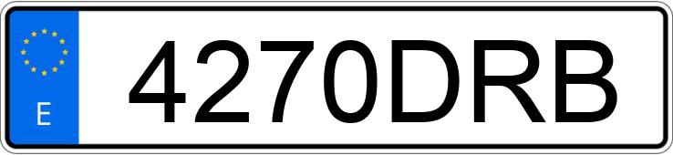 Numer rejestracyjny 4270DRB posiada PEUGEOT 407