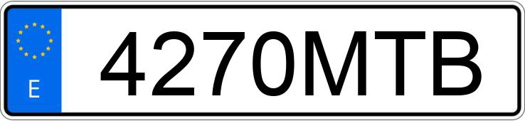 Numer rejestracyjny 4270MTB posiada MERCEDES SPRINTER