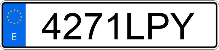 Numer rejestracyjny 4271LPY posiada BMW SERIE 3