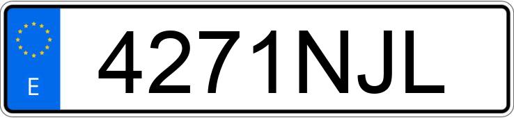 Numer rejestracyjny 4271NJL posiada BMW SERIE 1