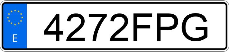 Numer rejestracyjny 4272FPG posiada KTM SUPER DUKE