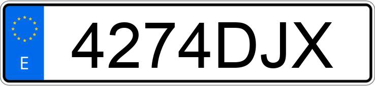 Numer rejestracyjny 4274DJX posiada RENAULT SCENIC Numer rejestracyjny 4274DJX posiada RENAULT SCENIC