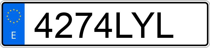 Numer rejestracyjny 4274LYL posiada HYUNDAI IONIQ Numer rejestracyjny 4274LYL posiada HYUNDAI IONIQ