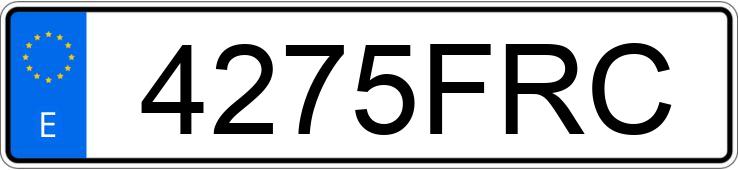 Numer rejestracyjny 4275FRC posiada RENAULT KERAX