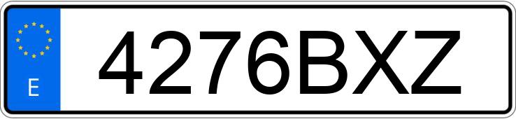 Numer rejestracyjny 4276BXZ posiada JEEP CHEROKEE