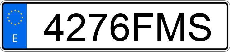 El número de registro 4276FMS tiene PEUGEOT 207 CC