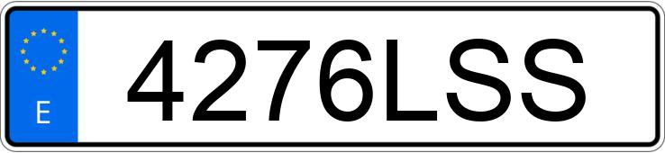 Numer rejestracyjny 4276LSS posiada DACIA SPRING