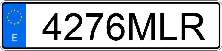 Numer rejestracyjny 4276MLR posiada KIA EV6