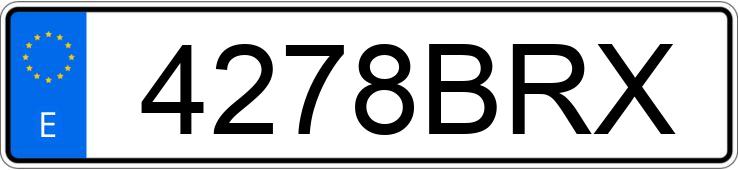 Numer rejestracyjny 4278BRX posiada AUDI A3 1.9 TDI (90CV)