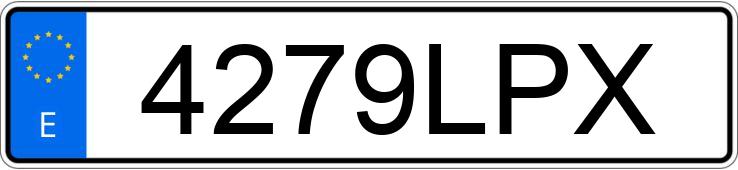 Numer rejestracyjny 4279LPX posiada TOYOTA YARIS