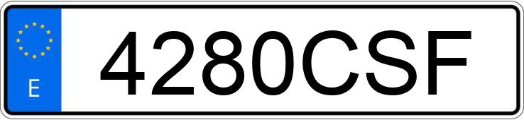 Numer rejestracyjny 4280CSF posiada FIAT STILO