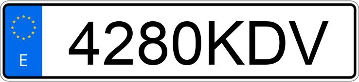 Numer rejestracyjny 4280KDV posiada RENAULT CLIO