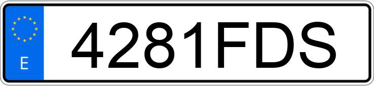 Numer rejestracyjny 4281FDS posiada SEAT IBIZA Numer rejestracyjny 4281FDS posiada SEAT IBIZA