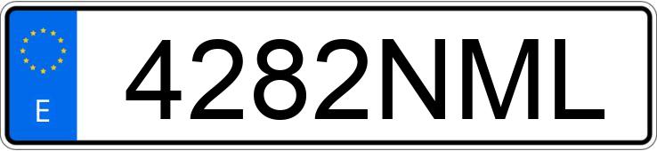 Numer rejestracyjny 4282NML posiada OMODA 5