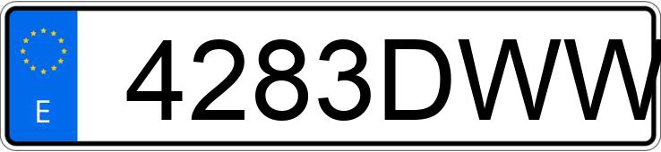 Numer rejestracyjny 4283DWW posiada VOLKSWAGEN POLO Numer rejestracyjny 4283DWW posiada VOLKSWAGEN POLO