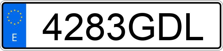 Numer rejestracyjny 4283GDL posiada VOLKSWAGEN GOLF Numer rejestracyjny 4283GDL posiada VOLKSWAGEN GOLF