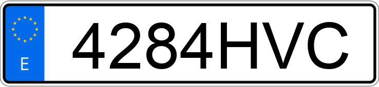 Numer rejestracyjny 4284HVC posiada DACIA LODGY