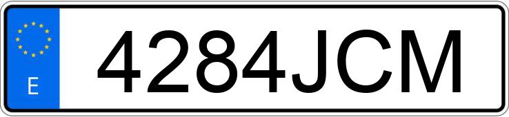 Numer rejestracyjny 4284JCM posiada MERCEDES CLS (218)